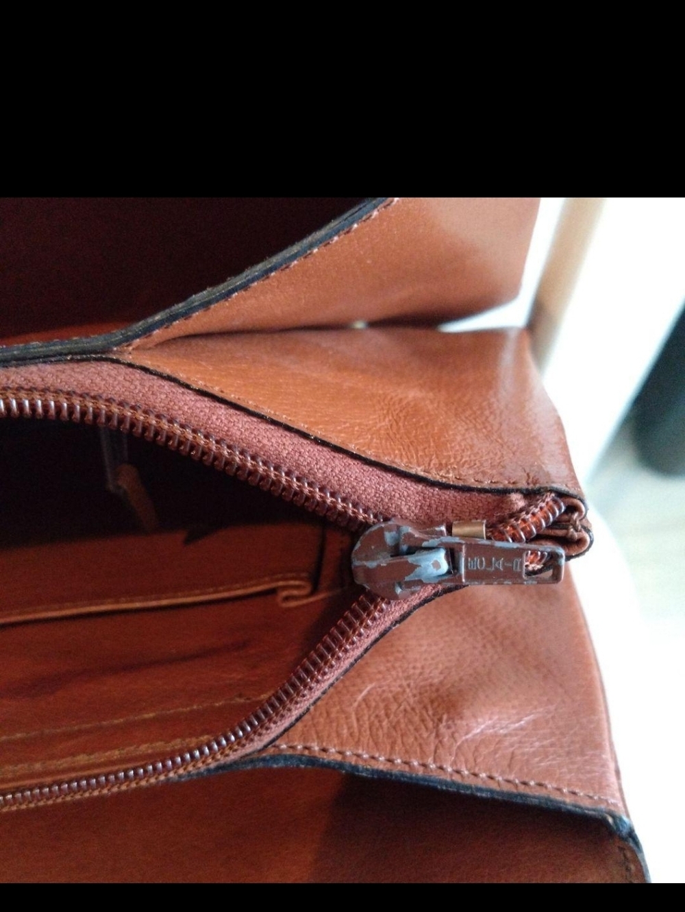 Louis Vuitton Brown Monogram Canvas Tote with Tan Leather Trim - Picture 4 of 7